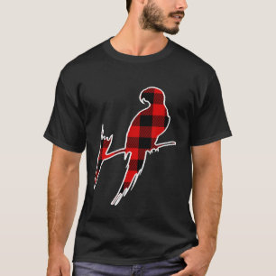 Camiseta Parrot Red Buffalo Plaid Parrakeet Mateo Pj Fam