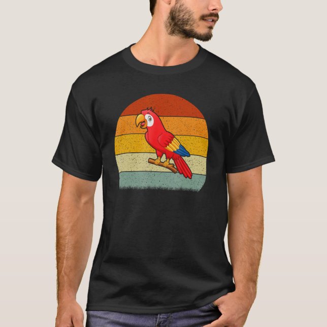 Camiseta Parrot Retro Style Vintage (Anverso)