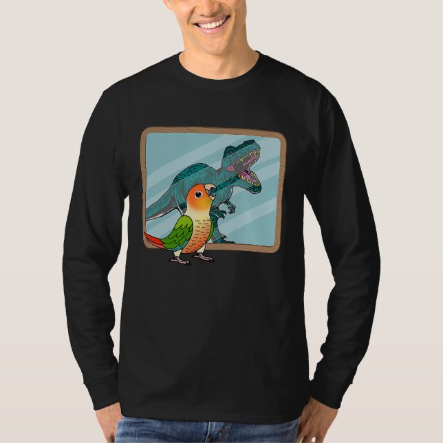 Camiseta Parrot & Rex Reflection I Green Cheek Pineapple Co (Anverso)
