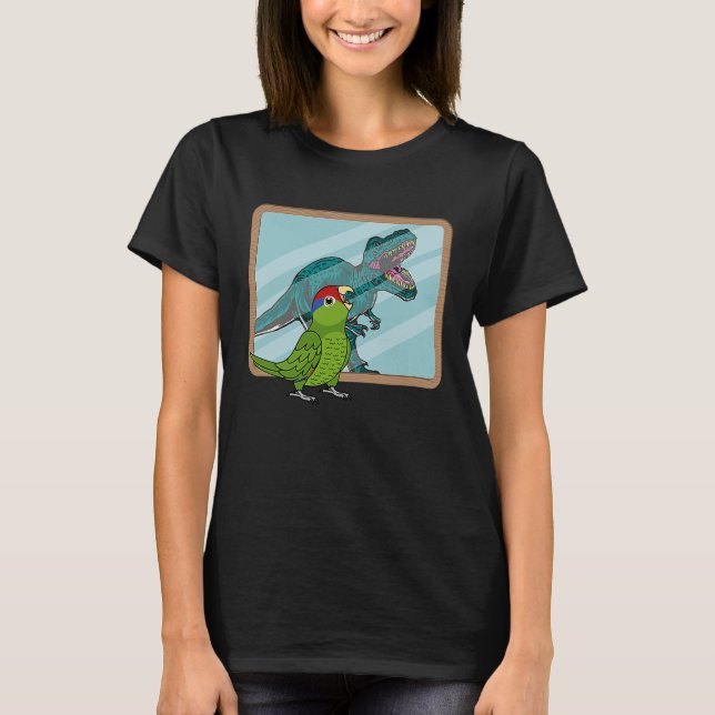 Camiseta Parrot & Rex Reflection I Mexican Red headed Amazo (Anverso)