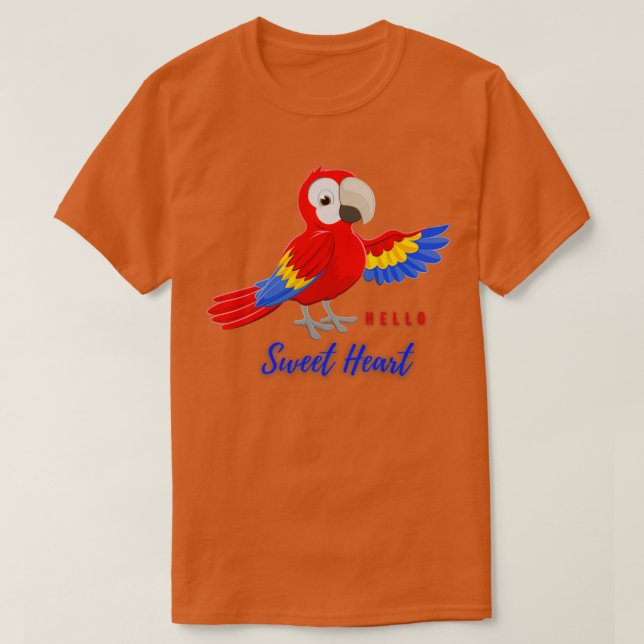 Camiseta Parrot Saying Hello (Diseño del anverso)