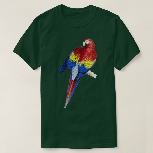 Camiseta Parrot Scalet Macaw Mascota Owne Scalet Macaw (Diseño del anverso)