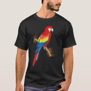 Camiseta Parrot Scarlet Macaw Colorful