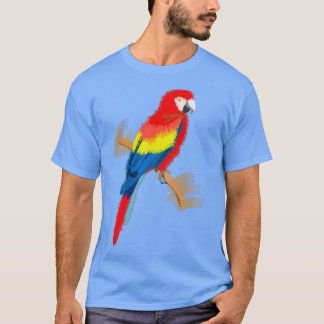Camiseta Parrot Scarlet Macaw Colorful