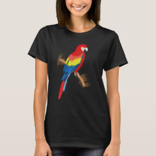 Camiseta Parrot Scarlet Macaw Colorful