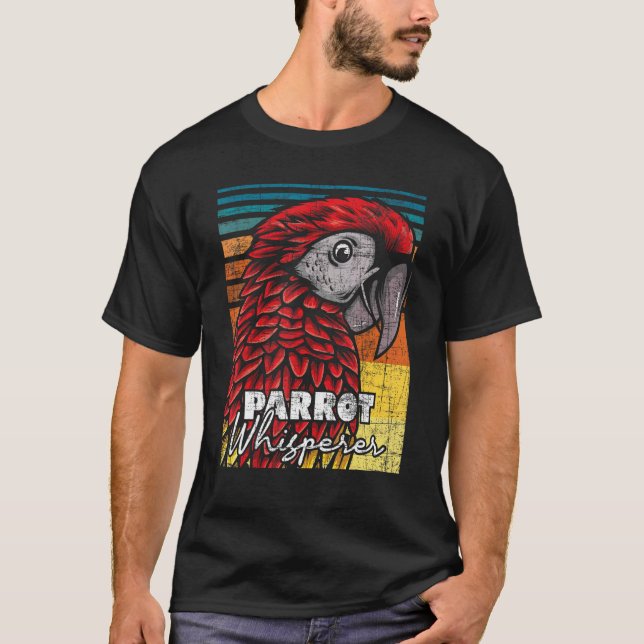 Camiseta Parrot Whisperer Animal Nature Birdwatcher Zooke (Anverso)