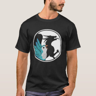 Camiseta Parrot y Dragon Shadow I Blue Monakeet Quaker