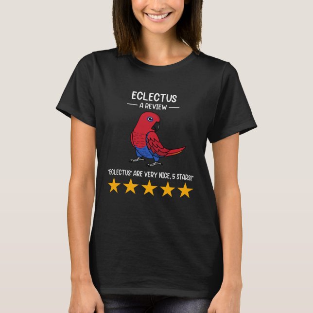 Camiseta Parrots  A Review Female Eclectus (Anverso)