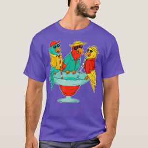 Camiseta Parrots divertidos beben aves tropicales de Hawái