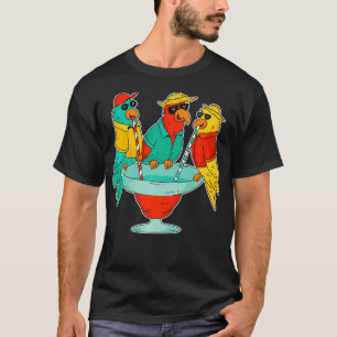 Camiseta Parrots divertidos beben aves tropicales de Hawái