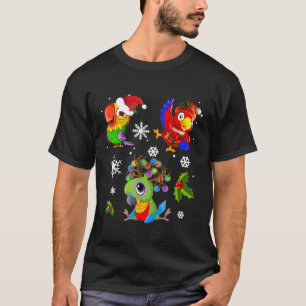 Camiseta Parrots Feliz Navidad Camisas T-Shirt