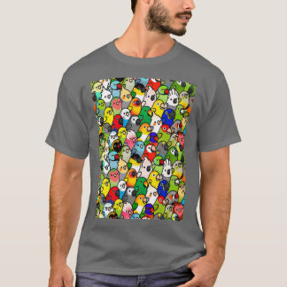Camiseta Parrots y Parakeets color PT SKY