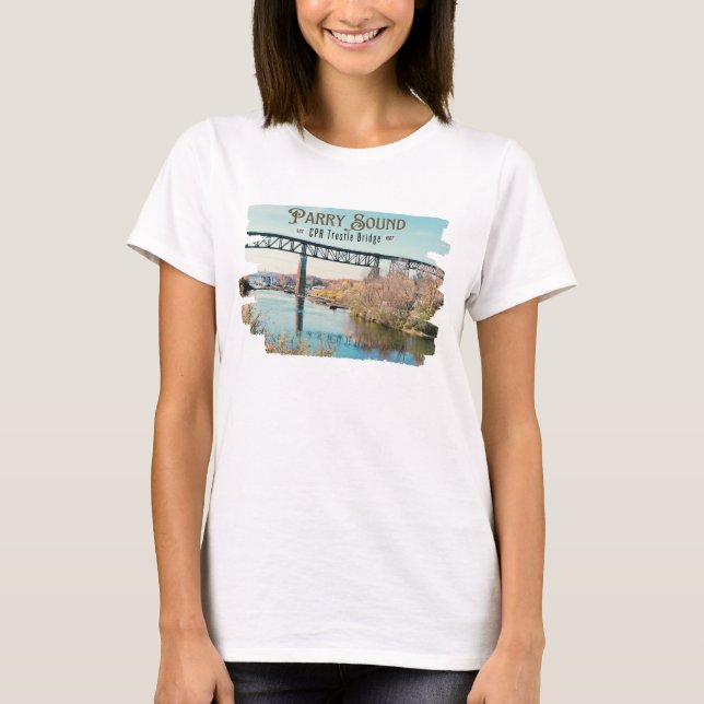 Camiseta Parry Sound CPR Trestle Bridge (Anverso)