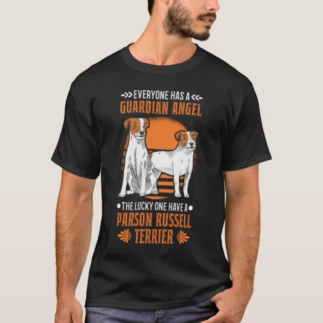 Camiseta Parson Russell Terrier Guardian Angel (Anverso)