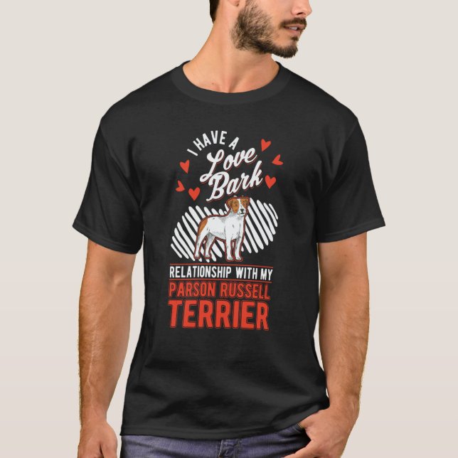 Camiseta Parson Russell Terrier Valentine's Day Parson Russ (Anverso)