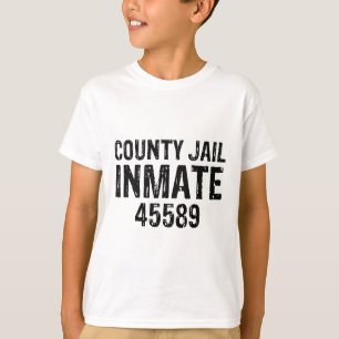 Camiseta Parte de disfraz de preso en prisión del condado d