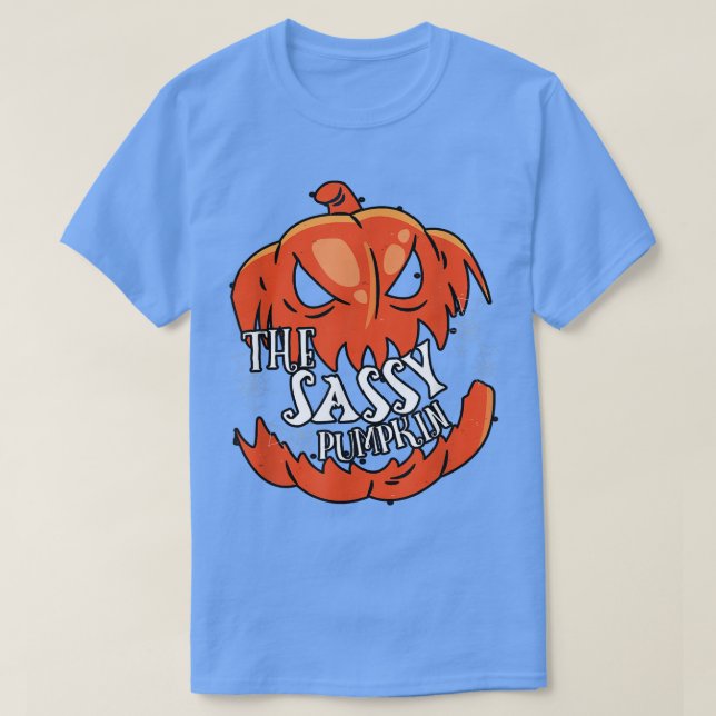 Camiseta Parte de Halloween del grupo familiar Sassy Pumpki (Diseño del anverso)