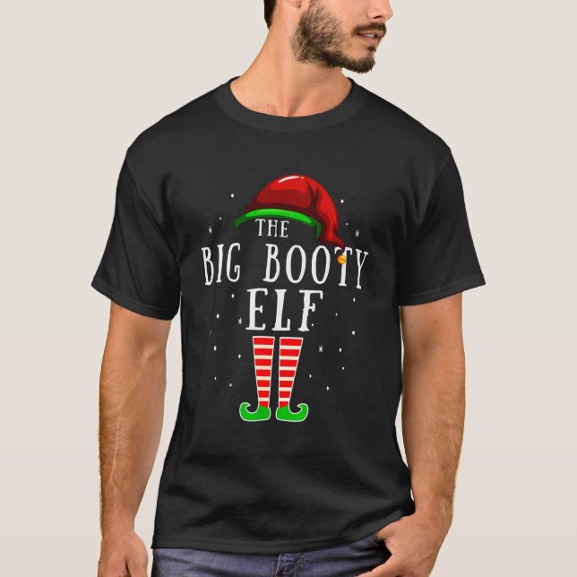 Camiseta Parte de Navidades del grupo familiar Big Booty El (Anverso)