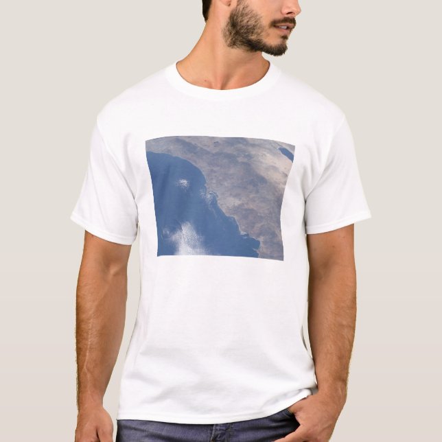 Camiseta Parte del sur de California vista desde el espacio (Anverso)