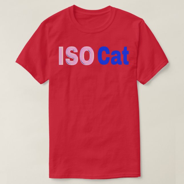 Camiseta Parte frontal del gato ISO TShirt (Diseño del anverso)