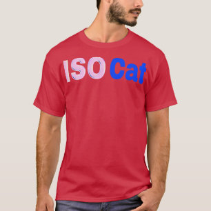 Camiseta Parte frontal del gato ISO TShirt