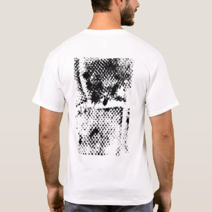 Camiseta Parte frontal y posterior del resumen figurativo