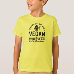 Camiseta Parte más dura Vegan, Leche los almendros, Vegan B
