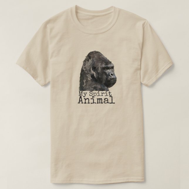 Camiseta Parte posterior animal de la plata del humor del (Diseño del anverso)