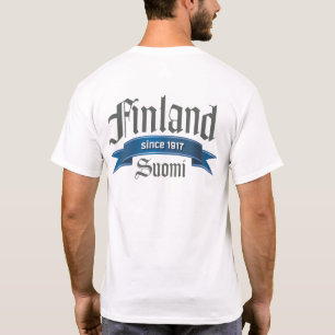 Camiseta Parte posterior de Finlandia desde 1917