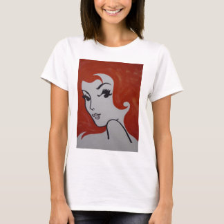 Camiseta Parte posterior de Pippi de la pintura del Redhead