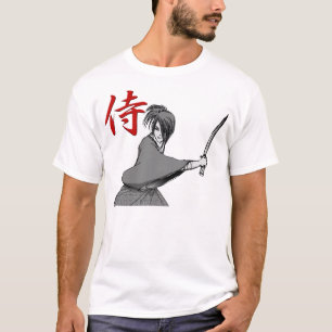 Camiseta Parte posterior del manga del SAMURAI: lucha Japó