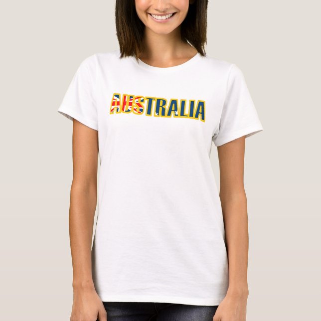 Camiseta Parte superior de la bandera de Australia (Anverso)