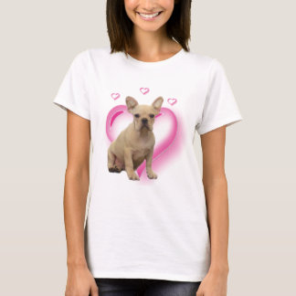 Camiseta Parte superior del depósito de bulldog francés