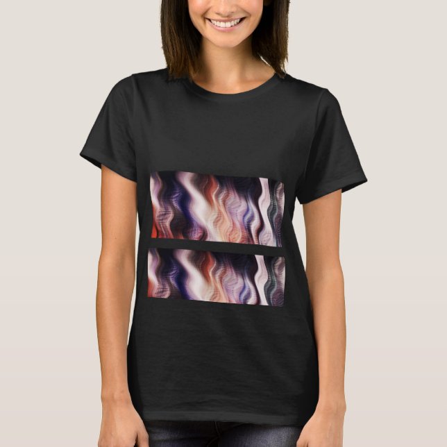 Camiseta Parte superior del gráfico de algodón de vidrio de (Anverso)