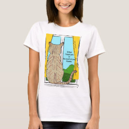 Camiseta Parte trasera de Confianza de Gato o Reloj Redondo