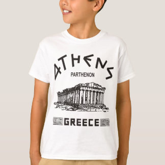 Camiseta Partenón - Atenas - griego (negro)