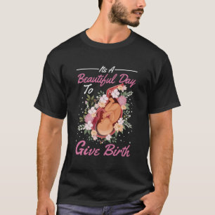Camiseta Partera Cute Flowers Baby Catcher Doula