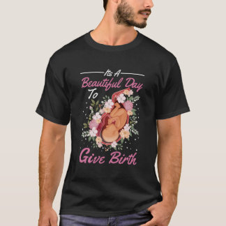 Camiseta Partera Cute Flowers Baby Catcher Doula