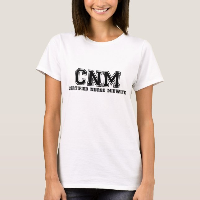 Camiseta Partera de enfermera certificada (Anverso)