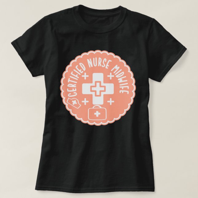Camiseta Partera Enfermera Certificada (Diseño del anverso)