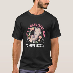 Camiseta Partera Es Un Hermoso Día Para Dar A Luz