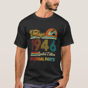 Camiseta Partes originales antiguas 1946 Hombres Mujeres de