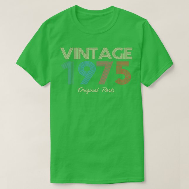 Camiseta Partes originales antiguas de 1975 (Diseño del anverso)