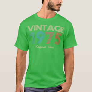 Camiseta Partes originales antiguas de 1975