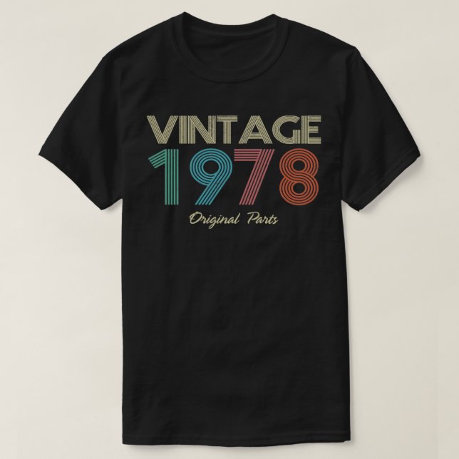 Camiseta Partes originales antiguas de 1978 (Diseño del anverso)