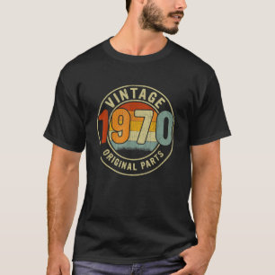 Camiseta Partes originales antiguas de 53 años de edad 1970