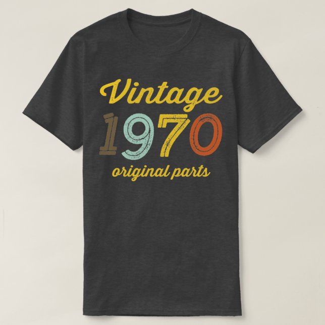 Camiseta Partes originales de la época 1970 (Diseño del anverso)