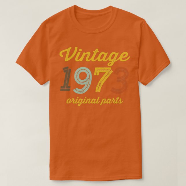 Camiseta Partes originales de la época 1973 (Diseño del anverso)
