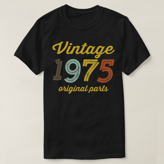 Camiseta Partes originales de la época 1975 (Diseño del anverso)