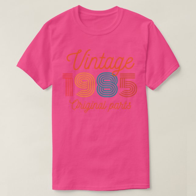 Camiseta Partes originales de la época 1985 (Diseño del anverso)
